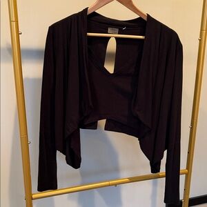 KARMA ATHLETICS knit cropped cardigan